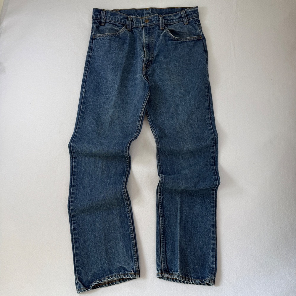 Vintage 80s Levis‎ 519-0217 Orange Tab Jeans Mens 32x30 Made In USA Straight Leg